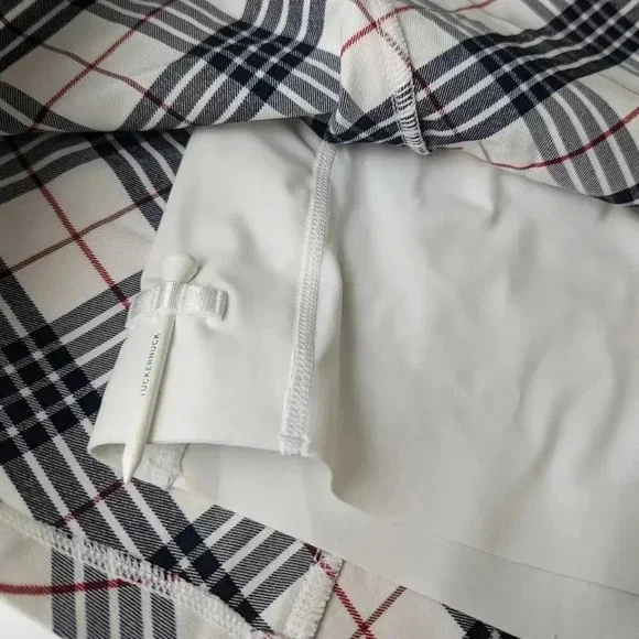 Tuckernuck Americana Plaid 15 Inch Woven Renee Golf Skirt Size Medium NWT - Picture 8 of 14